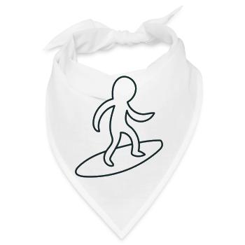 Lil Surfing Guy - Bandana - Weiß - Vorne