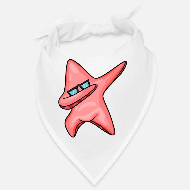 Seestern - Bandana - Weiß