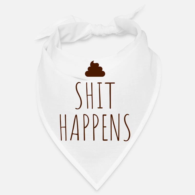 Feces pile shit happens Bandana