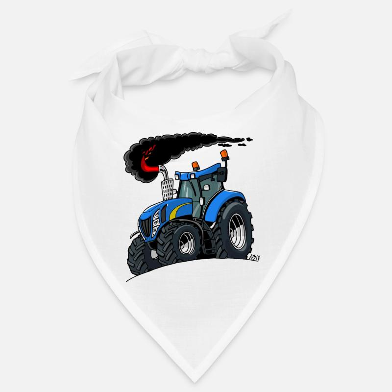 Blauer Traktor Bandana