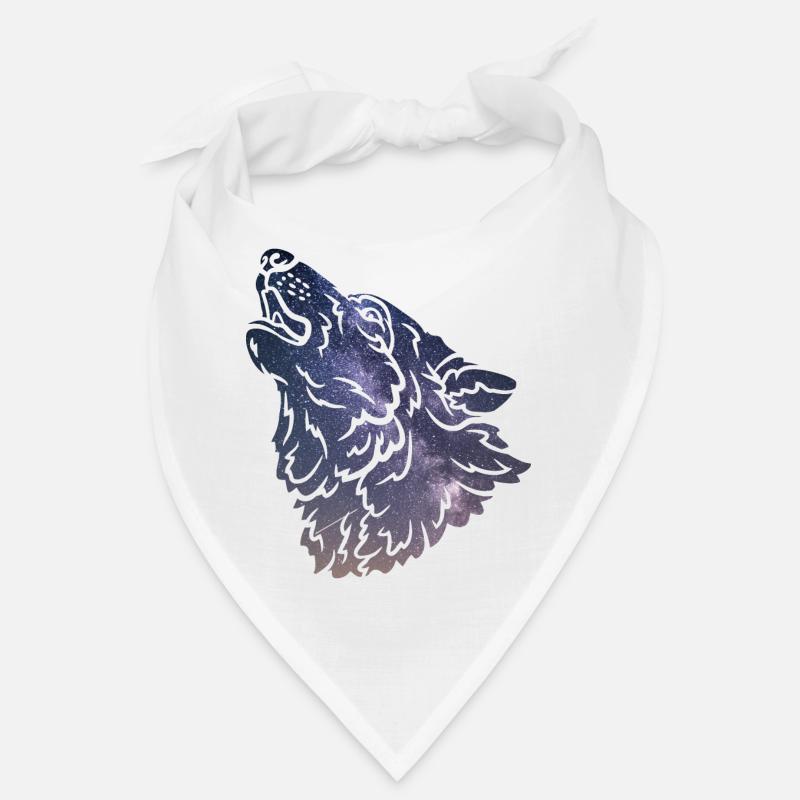 Wolf silhouette Galaxy Bandana