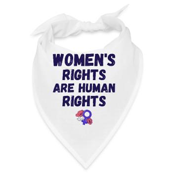 Frauenrechte sind Menschenrechte IV - Bandana - Weiß - Vorne