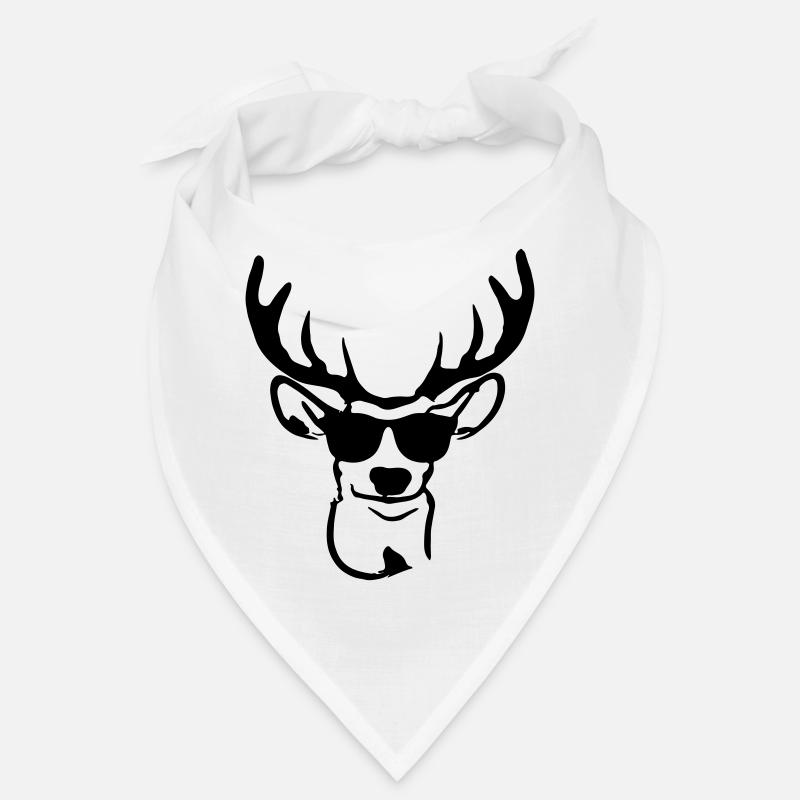 Hirsch mit Sonnenbrille Bandana