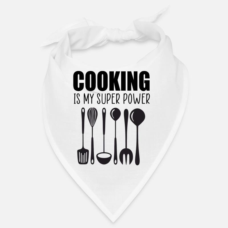 Cuisiner est ma citation drôle de super pouvoir Bandana
