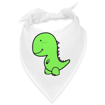 Dino - Bandana - Weiß - Vorne
