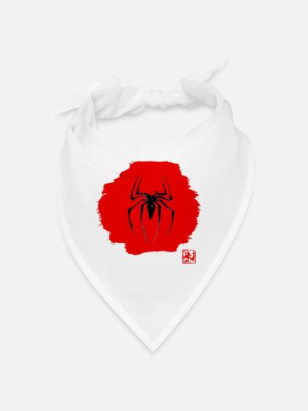 spider red - Bandana - white