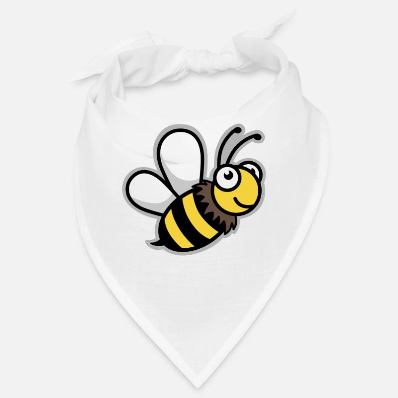 Biene bee Comic Imker Imkerin Königin - Bandana - Weiß