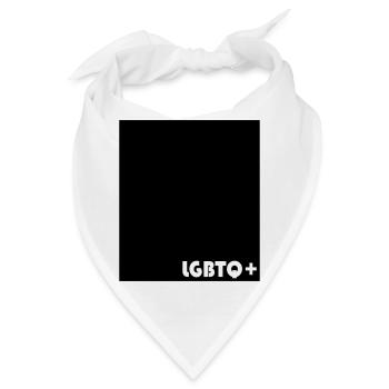 LGBTQ+ - Bandana - Weiß - Vorne