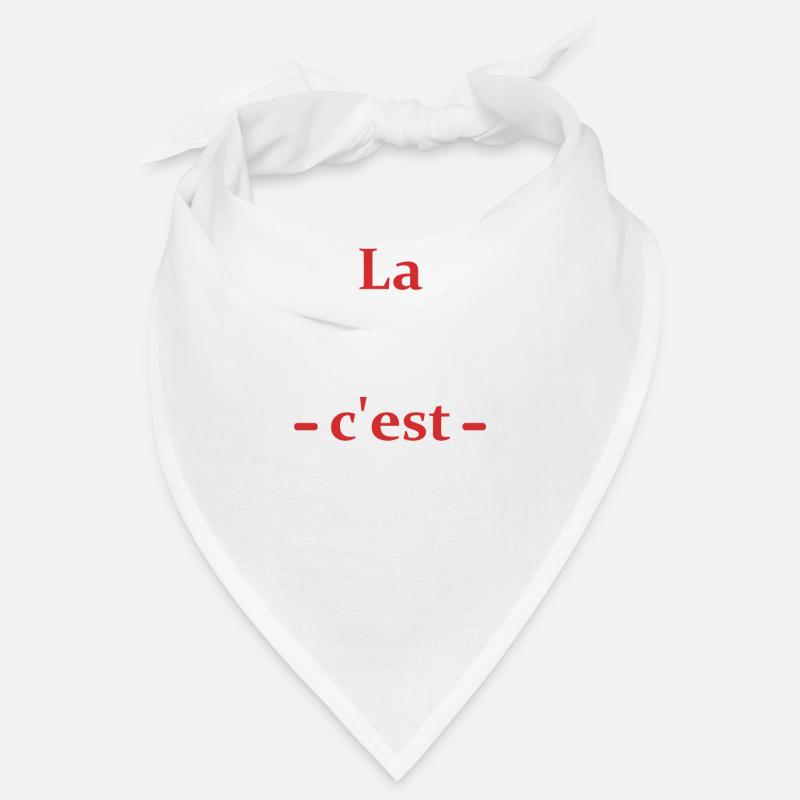 La merguez c'est la vie - Bandana - blanc