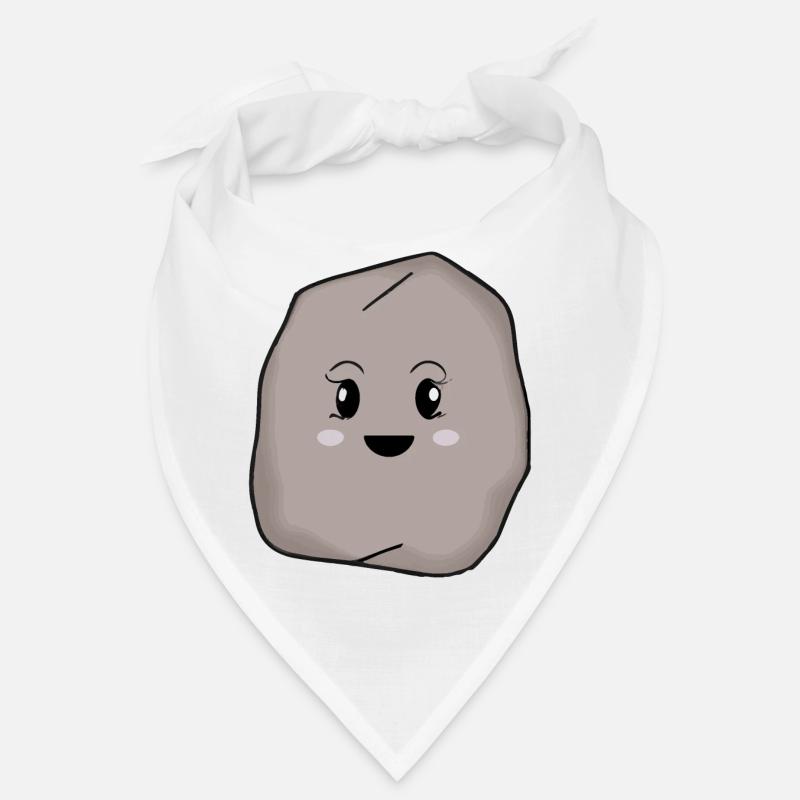 Cute stone with face smile laughter vector Bandana