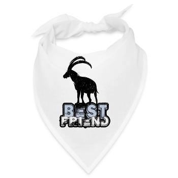Best Friend Capricorn | Steinbock - Bandana - Weiß - Vorne
