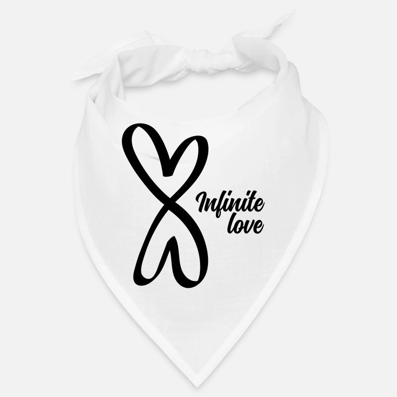 Infinite love - Bandana - Weiß