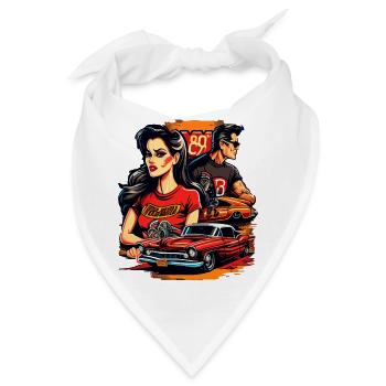 VALEEWEAR - Ein brutales Paar im Retro-Stil - Bandana - Weiß - Vorne