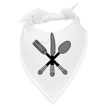 Besteck kochen 2 - Bandana - Weiß - Vorne