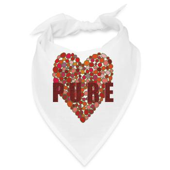 HEART PURE - Bandana - Weiß - Vorne