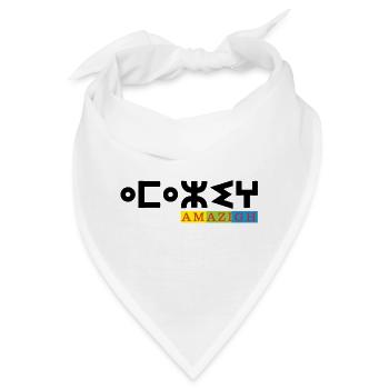 AMAZIGH SYMBOL BERBER Z IMAZIGHEN KABYLISCHES JUWEL - Bandana - Weiß - Vorne