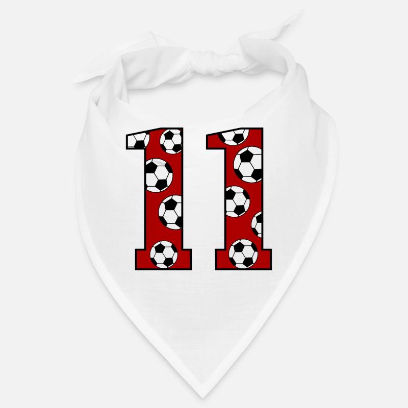 11. Geburtstag Fußball rot Bandana