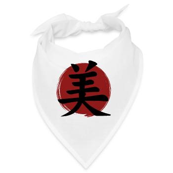 Beauty-Kanji - Bandana - Weiß - Vorne