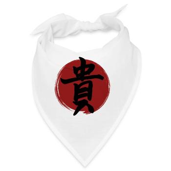 Kanji ehren - Bandana - Weiß - Vorne