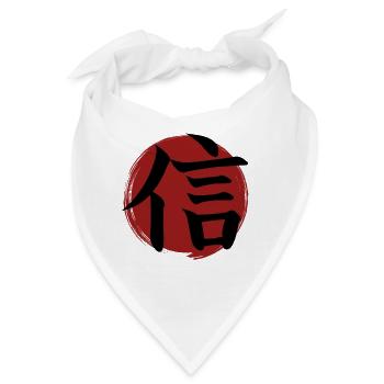 Glaubens-Kanji - Bandana - Weiß - Vorne