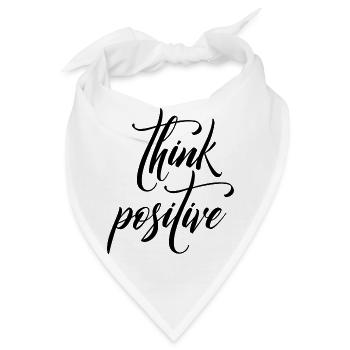 think positive - Bandana - Weiß - Vorne