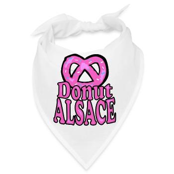 Elsässer Donut-Brezel - Bandana - Weiß - Vorne