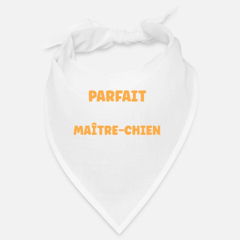 Maitre chien - Bandana - blanc