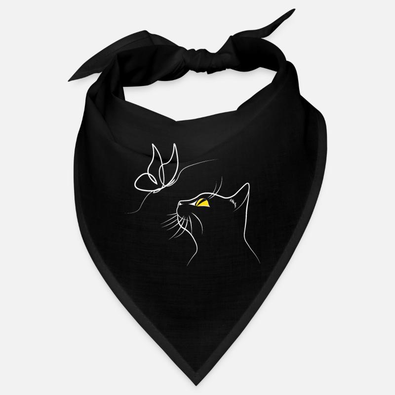 Chat avec papillon Bandana