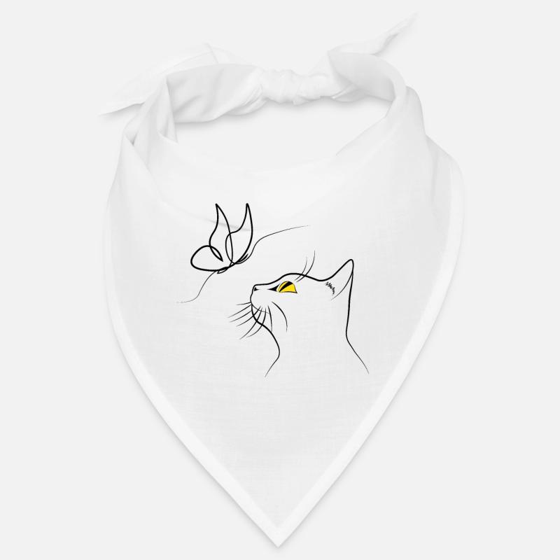 Cat with Butterfly Bandana