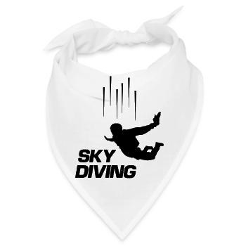 sky diving - Bandana - Weiß - Vorne