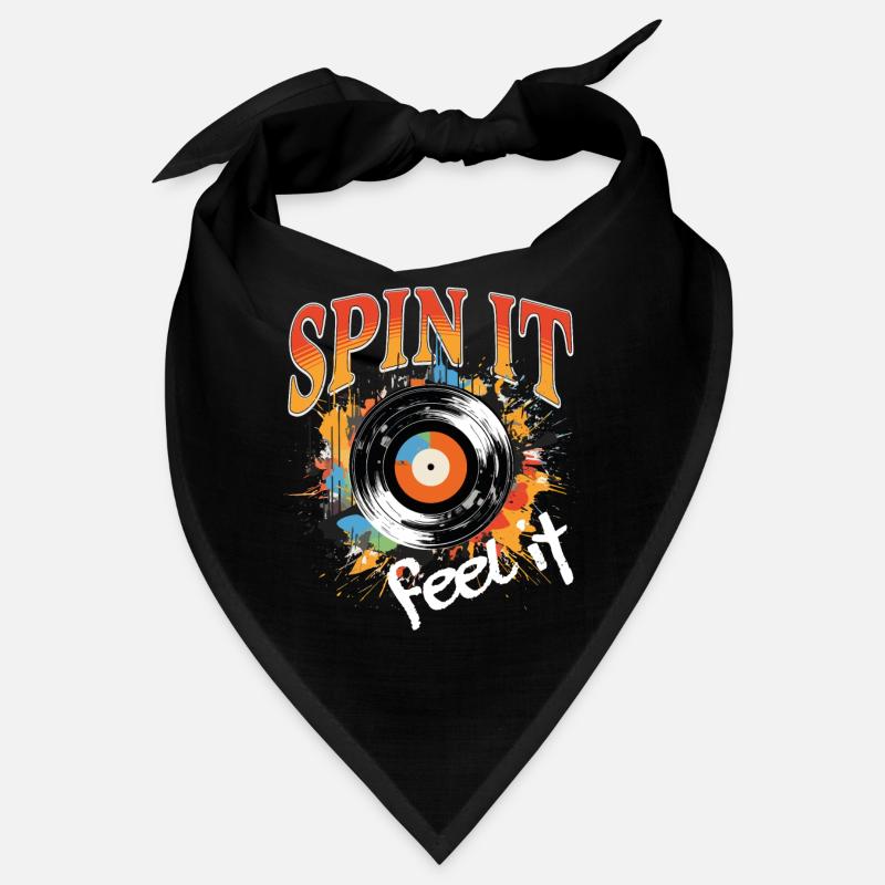 Vinyl Record LP Turntable Retro Bandana