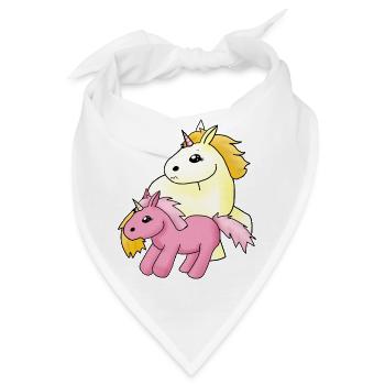 Freches Einhorn - Bandana - Weiß - Vorne
