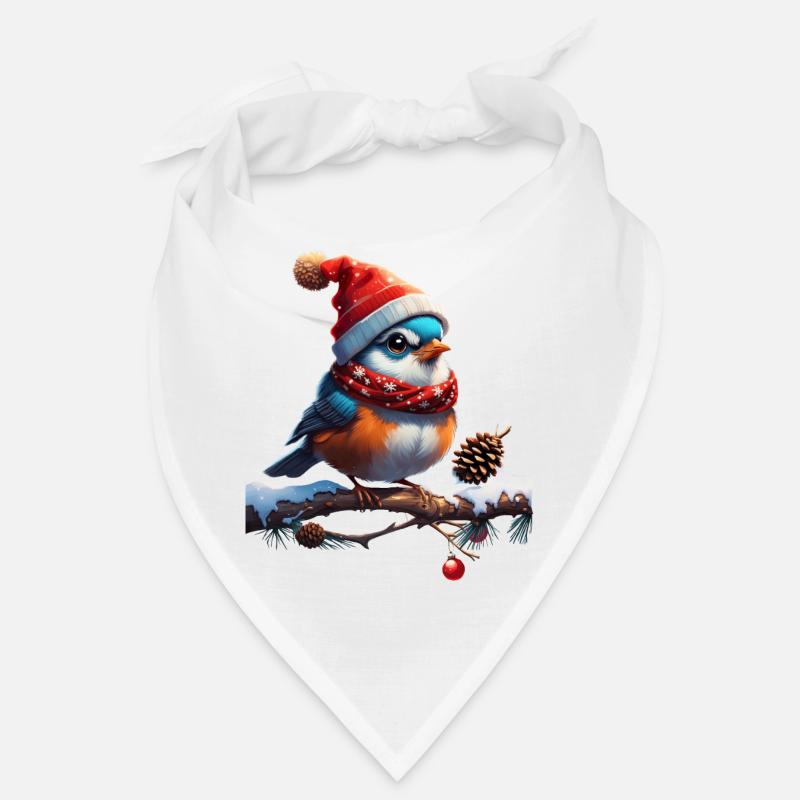 Oiseau de Noël doux, petit et sympathique Bandana