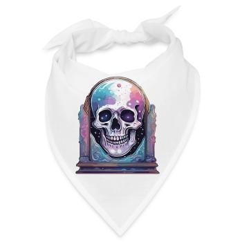 Grabstein / Erinnerung / Ruhe / Unvergessen / tot - Bandana - Weiß - Vorne