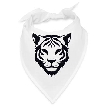 Felin Dschungel-Tigerkopf - Bandana - Weiß - Vorne