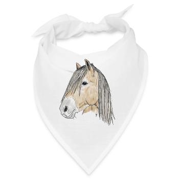 haflinger - Bandana - Weiß - Vorne