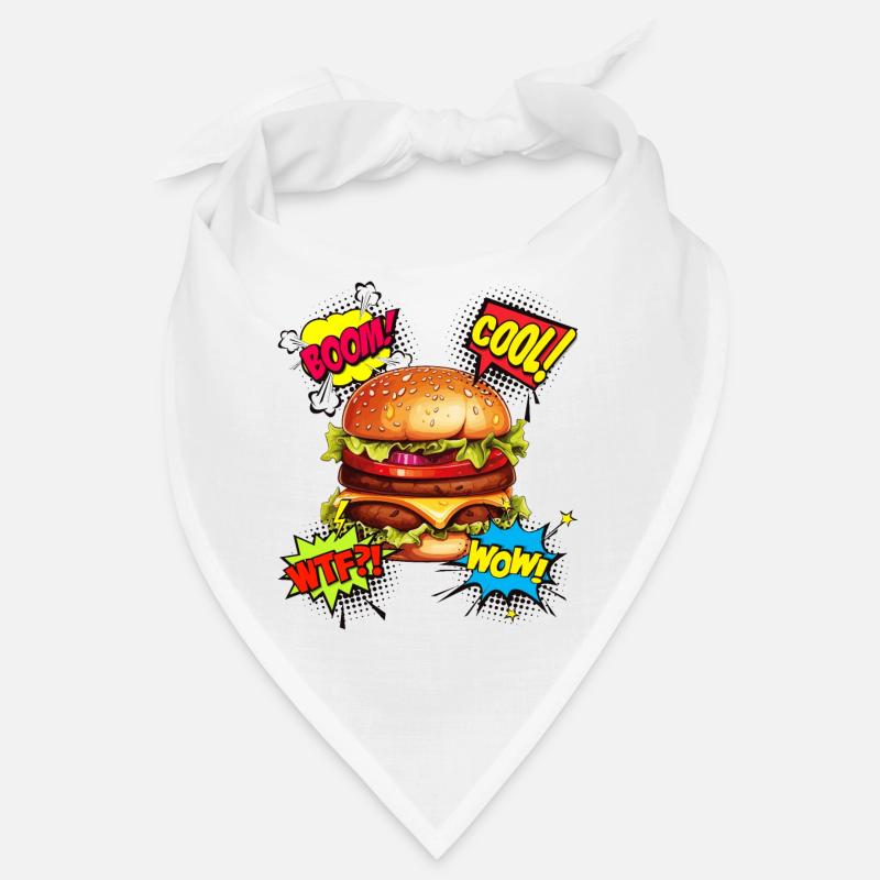 Burger, Pop Art, Hamburger, Cheeseburger, Restauration rapide Bandana