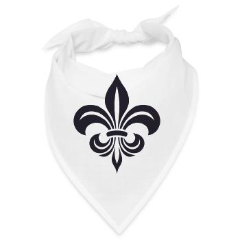 Symbol von Fleur de Lys - Bandana - Weiß - Vorne