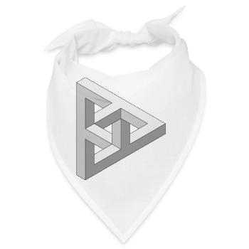 Unmögliche 3D Figur - Bandana - Weiß - Vorne