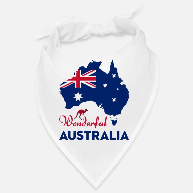Wunderbares Australien - Bandana - Weiß