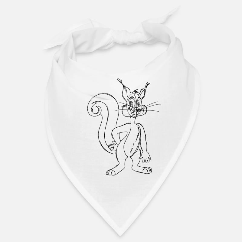 Gestempeltes Cartoon-Eichhörnchen Bandana