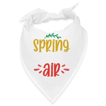 Der Frühling liegt in der Luft - Bandana - Weiß - Vorne