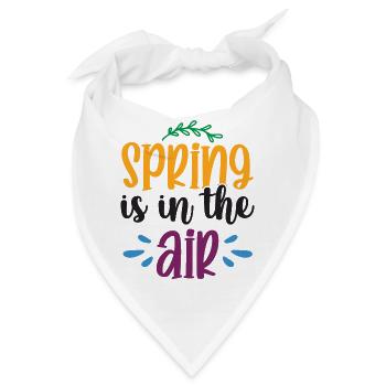 Der Frühling liegt in der Luft - Bandana - Weiß - Vorne