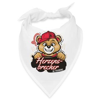 Süßer Herzensbrecher in Training! - Bandana - Weiß - Vorne