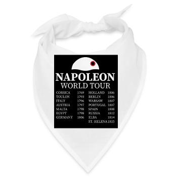 Napoleon Bonaparte Weltreise - Bandana - Weiß - Vorne
