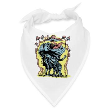 Die magische Pilzreise - Bandana - Weiß - Vorne