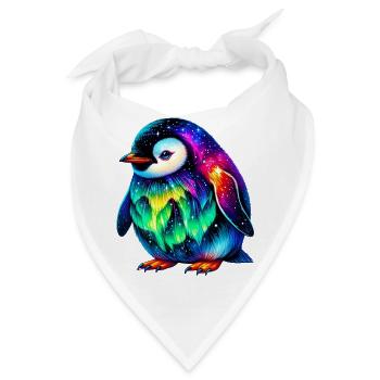 Aurora Borealis Pinguin - Bandana - Weiß - Vorne