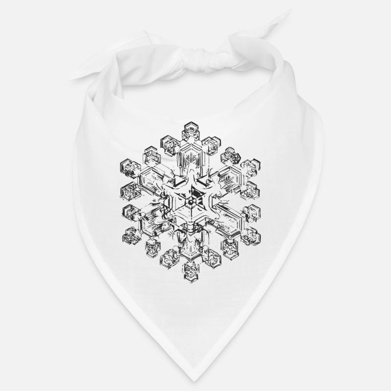 snowflake 9 black Bandana