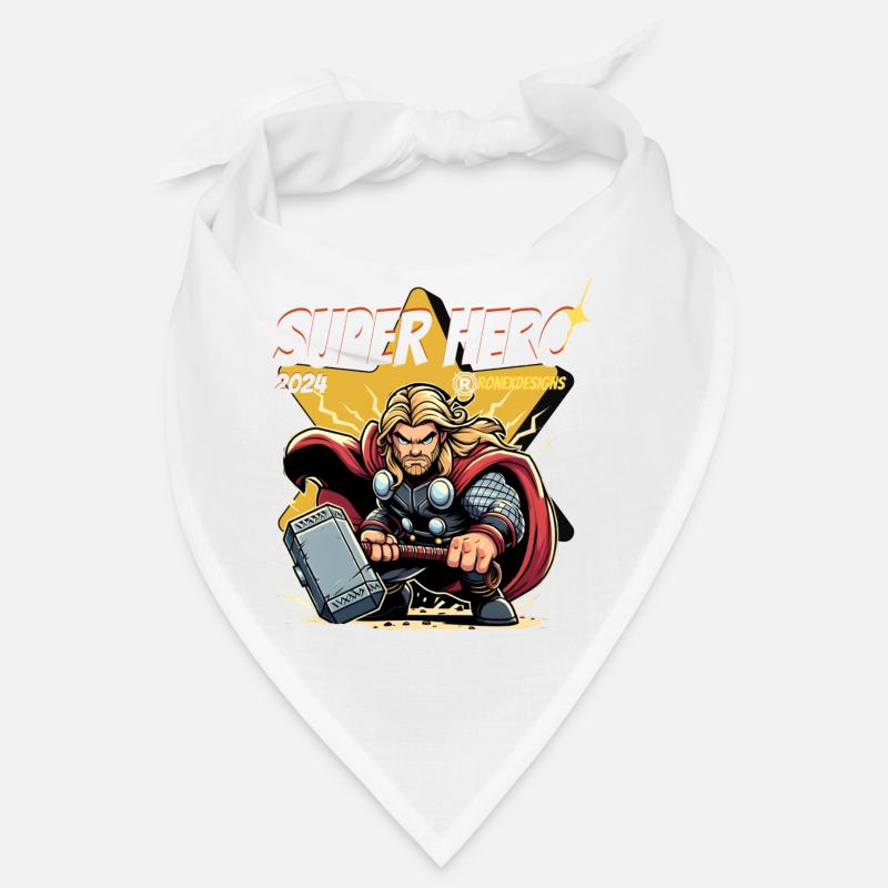 Super-héros - Bandana - blanc