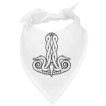 Thors hammer - Bandana - Weiß - Vorne